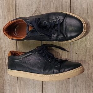 ALLEN EDMONDS Courtside Dark Navy Leather Sz 9 E mens‎ Sneakers Shoes